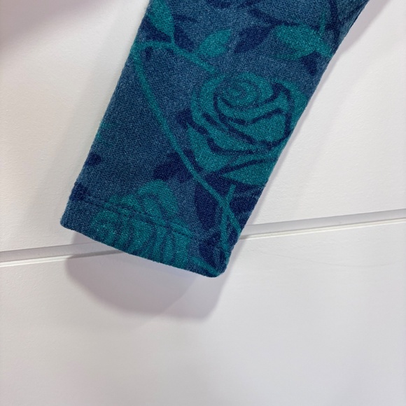 NWT LulaRoe Sarah duster roses pattern blue hues size S - Picture 5 of 15